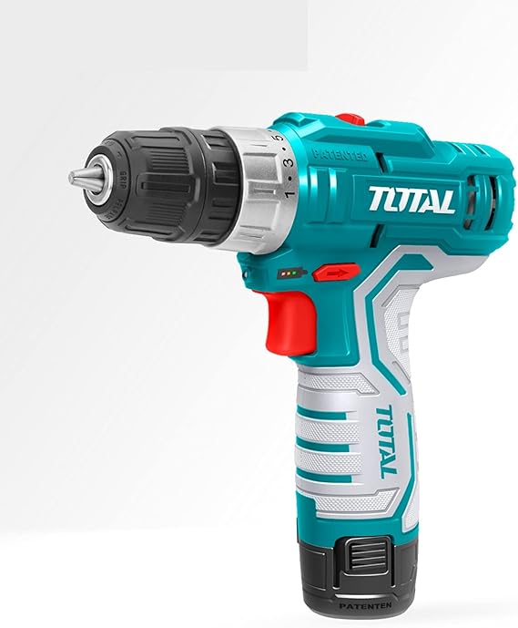 TOTAL 12V Multifunctional Electric Cordless Drill Highpower Lithium Battery Wireless