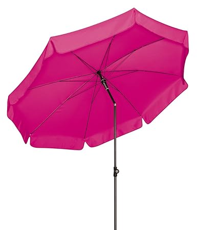 Doppler Absolut wetterfester Gartenschirm Sunline 150 Fuchsia, UV-Schutz 50 Plus und Knicker,