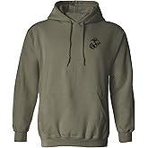 zerogravitee Marines Emblem left chest Adult Hooded Sweatshirt