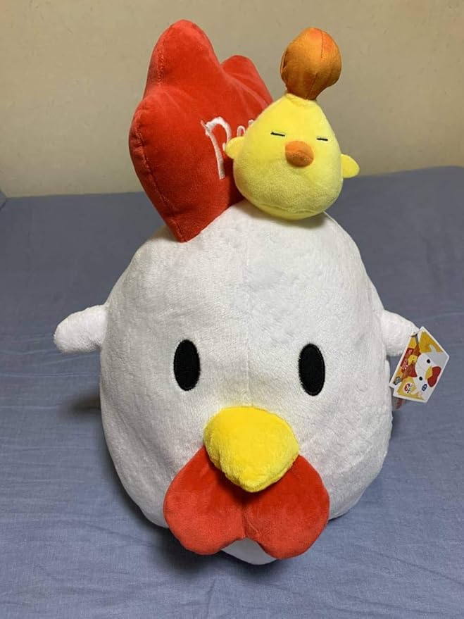 Amazon からあげクン 特大サイズぬいぐるみ みんないっしょ からあげクン とりまさむね 約４２ｃｍタイトー ラウンドワン限定ローソン ぬいぐるみ ホビー