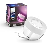 Philips Hue Iris Smart Table Lamp, White - White and Color Ambiance LED Color-Changing Light - 1 Pack - Control with Hue App - Works with Alexa, Google Assistant, and Apple Homekit