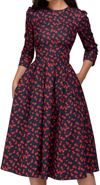midi maxi dress with sleeves