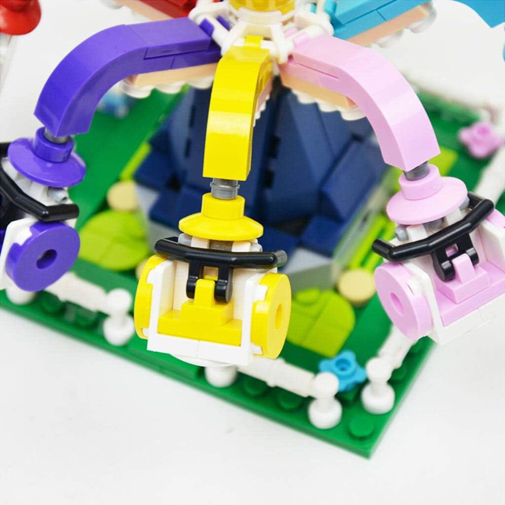 Amazon Perfeclan ビルディングブロック 回転するタコ 遊び場の建物ブロック 遊び場ビル模型 組み立て玩具 子供 ギフト 350個 ブロック おもちゃ