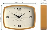 Jones Clocks Movie Wall Clock Mustard Yellow 25cm Mid-Century Retro view 4