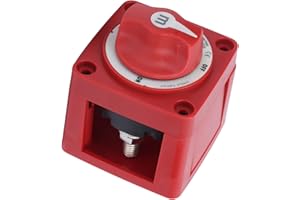 Blue Sea Battery Switch,Yacht Battery Switch Single Circuit 6006 MSeries Hardwearing for Marine Boat DC 1248V