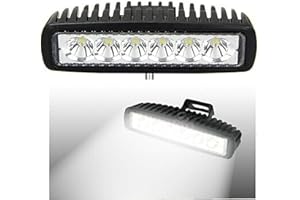 Yibid Motorcycle 18W LED Driving Work Front Fog Head Light Lamp for Honda Yamaha Suzuki Bobber Cafe Racer Cruiser ATV Vessels Off-Road Vehicles Trucks Fire Engines SUV ATV 4WD Car