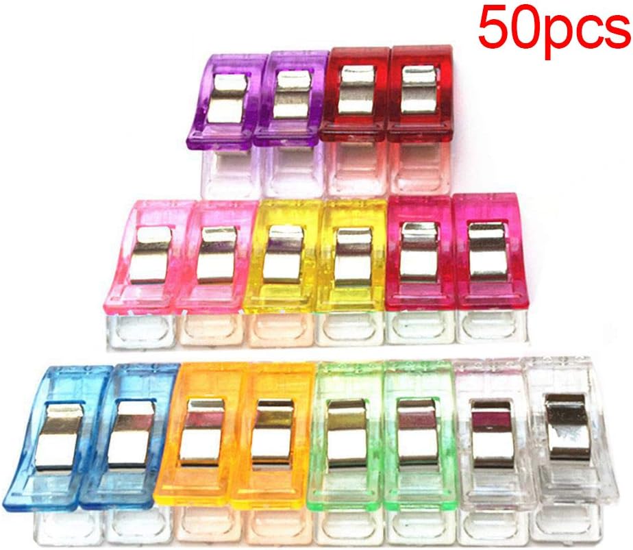 Daindy 50Pcs Sewing Clips Plastic Garment Clips Sewing