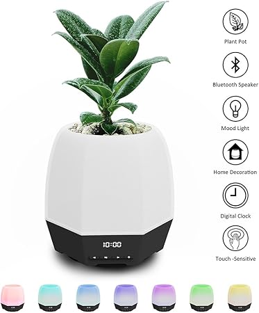 bluetooth speaker planter