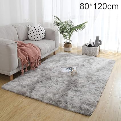 Amazon Com Valensha Soft Tie Dye Carpet Floor Mat Soft Fluffy Rug Faux Fur Area Rug Fur Rugs Fluffy Antiskid Area Rug Home Living Room Decor Light Grey 4060cm Garden Outdoor