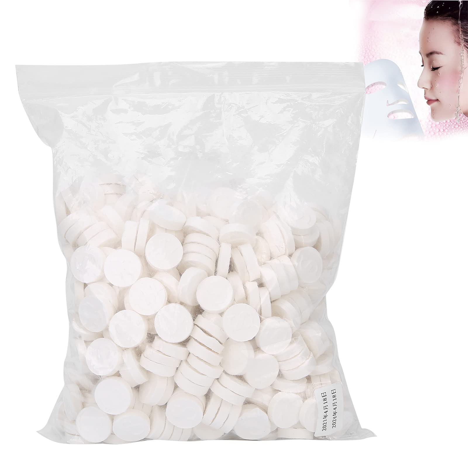 500pcs Disposable Compressed Face Mask DIY Hydrating Mask Pure Cotton Facial Mask Sheet Paper for Women Men