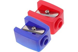 Minkissy 2pcs Eyebrow Pen Sharpener Mini Plastic Eyeliner Pencil Sharpener Eye Makeup Compact Sharpener Tool for Women Girls (Random Color)