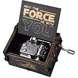fezlens Wood Music Boxes Star Wars Antique Engraved Wooden Musical Box Gifts for Birthday/Christmas/Valentine's Day/Thanksgiv