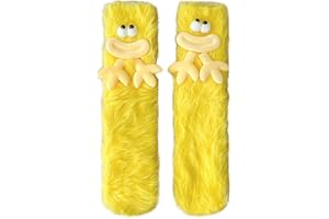 TFTSR Crazy Funny Fuzzy Silly Socks for Kids Women,Girls Fluffy Slipper Novelty Fun Socks,Boy Men Cute Cozy Soft Animal Socks