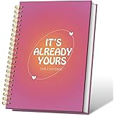 VONTP Trendy Preppy Aura Notebook,It's Already Yours The Universe Spiral Notebook Hardcover,College Ruled Notebook Journal for Writing,Preppy Gift for Women Teen Girls,5.5x8.3