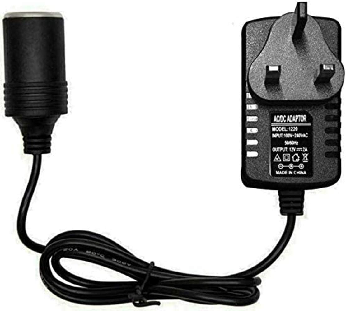 Car Plug Adapter,Car Power Inverters 240V 2A AC Mains to 12V DC Car