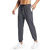 RANE SPORTS Mens Athletic Pants with Zipper Pockets Running Joggers Workout Sweatpants Gym Athletic Casual