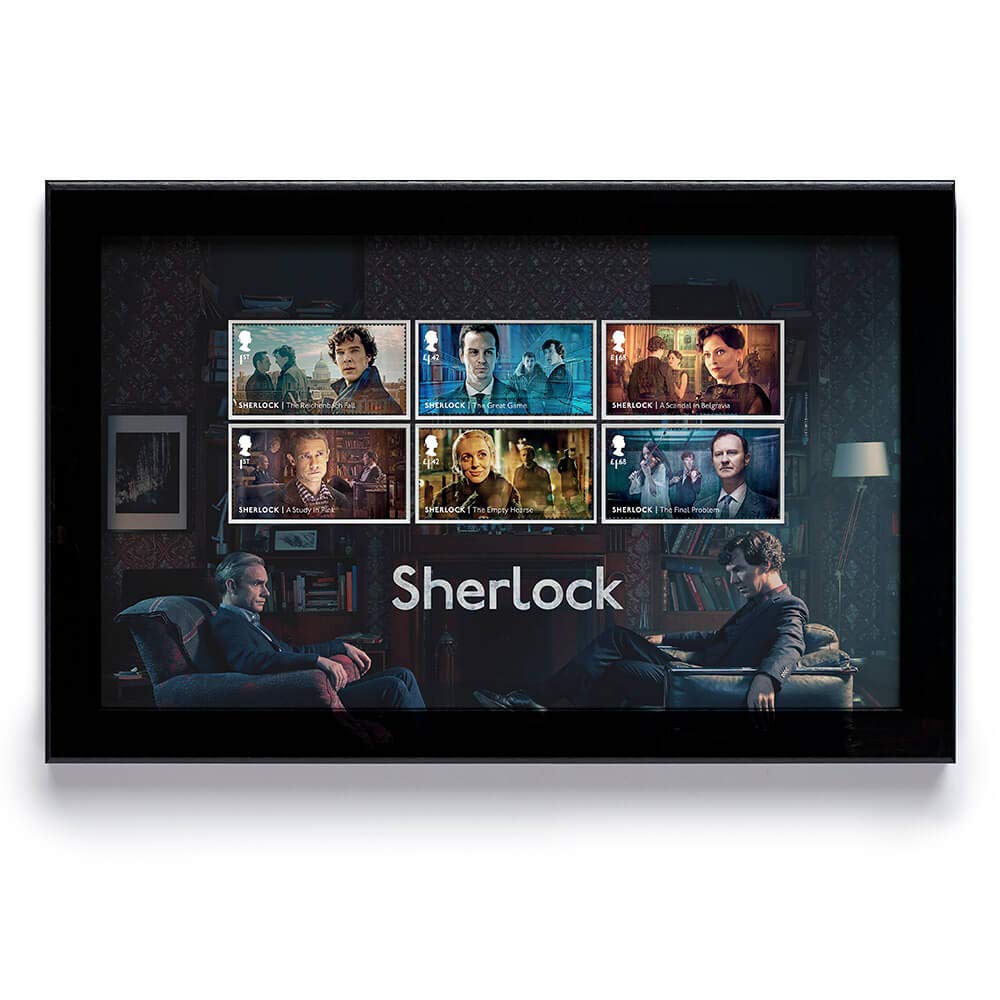 Royal Mail Sherlock Framed Stamps