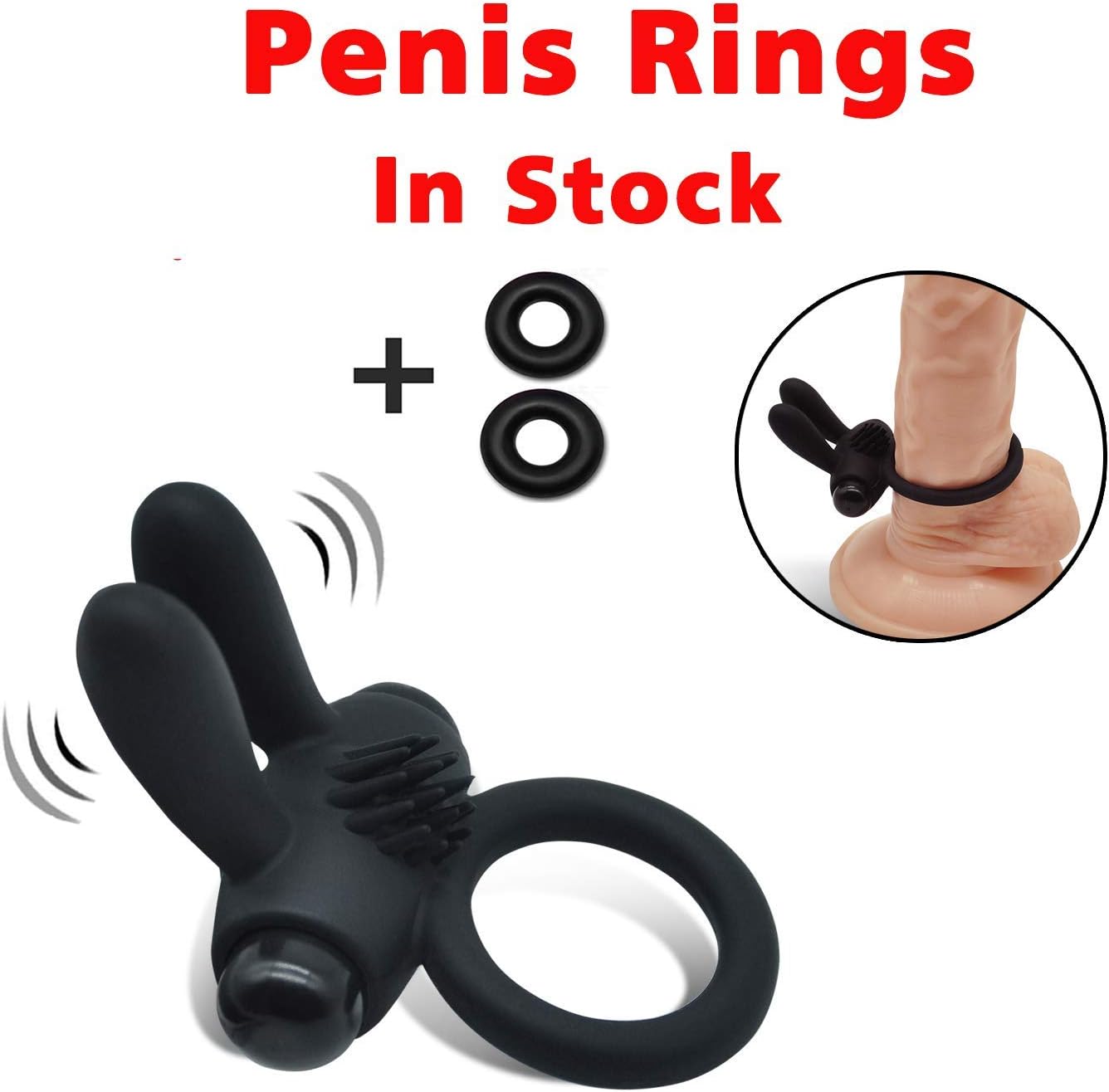 ThxLove Silicone Massage Ring Exercise Ring Black