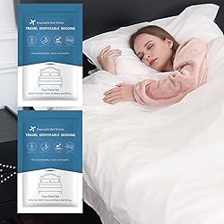 OTITYAN 2 Pack Disposable Bed Sheets Travel