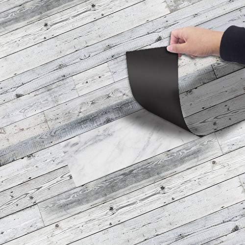 Oneriverspring40 Floor Stickers 20 * 300cm Wood Grain Floor Tiles Plank Sticker DIY PVC Self Adhesive Waterproof Floor Sticker Kitchen Home Decor On The Wall And Floor