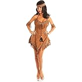 Disiao Indian Princess Costume for Teen Girl Women Halloween Party Cospaly Suits