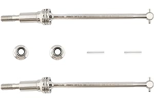 GDOOL RC Car SN-WJ03A 30-WJ02 Metal Front CVD Drive Shaft Set Accessory Spare Parts for 1:16 Scale Sonic Truck 9130 9135 9138 HM163 HM164 RC Car (6 Pieces)