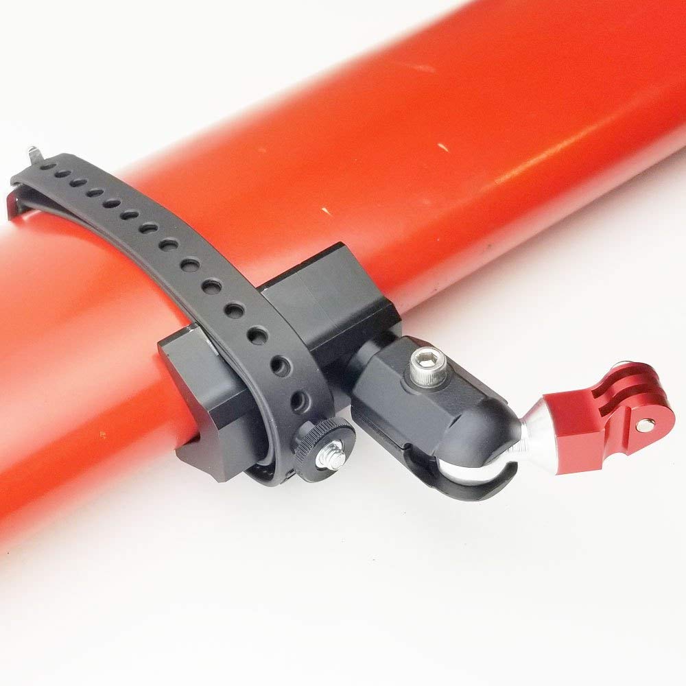 Flight Flix Rock Steady Camera Ball Mount with Poly UV Strap for High Wing Aircraft with Struts. Compatible with GoPro and Cessna