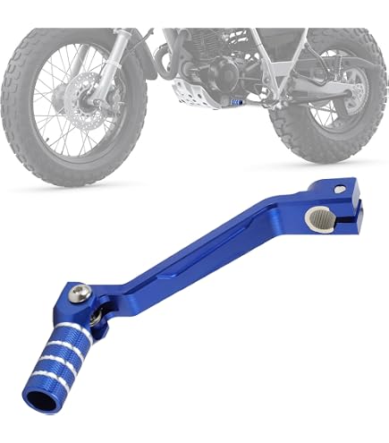 Folding Shift Lever For Yamaha TW200 (2001-2025) | Blue CNC Aluminum Gear Shifter Pedal