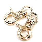 VersaKits 10 Pcs Swivel Trigger Clips Heavy Duty Lobster Claw Clasps Snap Hooks for Keychain Pet Leash Lanyard