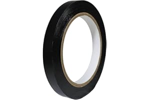 GGR Supplies T.R.U. CVT-536 Black Vinyl Pinstriping Dance Floor Tape: 1/2 in. Wide x 36 yds. Several Colors