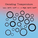 ZDBB 1280 Pcs Rubber O-Ring Assortment Kit 24 Sizes with Pick Hook Set Pressure view 4