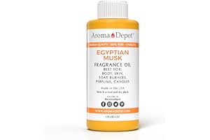 AROMA DEPOT Egyptian Musk Perfume/Body Oil Our Interpretation, Premium Quality Uncut Fragrance Oil Musk Scent (1 Ounce Plastic)