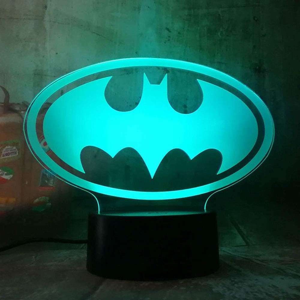 Batman Night Light Cartoon Smart Touch Remote Control The Animated