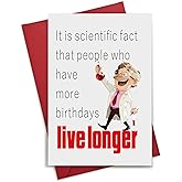 Funny Birthday Cards for Men & Women, Humorous Birthday Card Gift for Husband, Happy Birthday Decorations for Him,Her and Friends