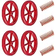 Creality Official Metal Leveling Nuts and Springs Upgraded Set for Ender 3/3 Pro/3 V2/3 Max, Ender 5/5 Plus/ 5 Pro, CR 10 Series 3D Printer Kit for Bed Staying Level (4Pcs)