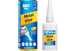 SXHYF Metal Glue, Oily Glue, Super Glue for Metal on Metal, Metal Adhesive, 30g Super Instant Glue for Metal, Glass, Plastic, DIY Craft, Ceramic, Metal Tube, Metal Repair Glue, Waterproof