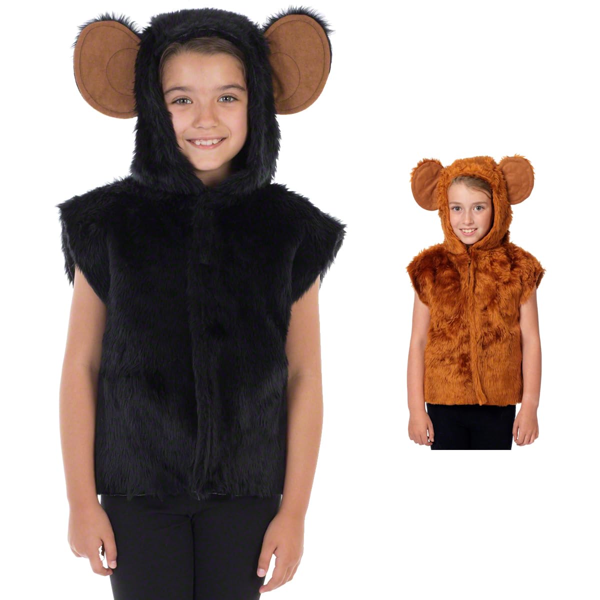 Charlie Crow Black Chimp or Monkey costume for kids one size 3-8 Years.