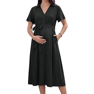 princess polly baby blue dress 20 Best Maternity Clothes for Fall on Amazon 2023 main image 0