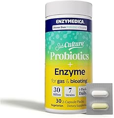 Enzymedica Dinner Duo for Gas and Bloating Probiotic + Enzymes, 30 CT
