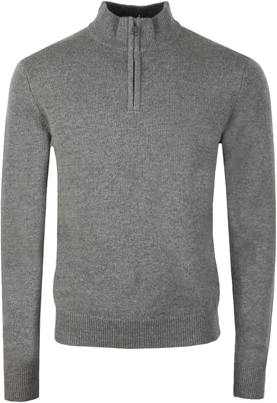 Hackett Lambswool Half Zip Jumper, Ash Grey Amazon.co.uk Clothing