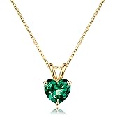 SMILEST Necklace Gifts for Her - 925 Sterling Silver Heart Birthstone Necklace, Dainty Sparkling Heart Pendant Anniversary Birthday Gifts for Women Mom Wife Daughter Girlfriend Jewelry Gift