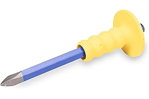 MARSHALLTOWN DASCO PRO TargetGuard Concrete Chisel, 3/4 x 12 Inch, Made in the USA, G480, VN74804