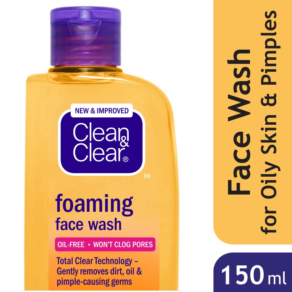 kandungan clean and clear foaming face wash