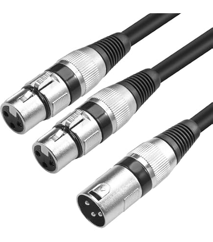 Amazon.com: Talent YXF2XM01 XLR Female to Dual XLR Male Y Adapter