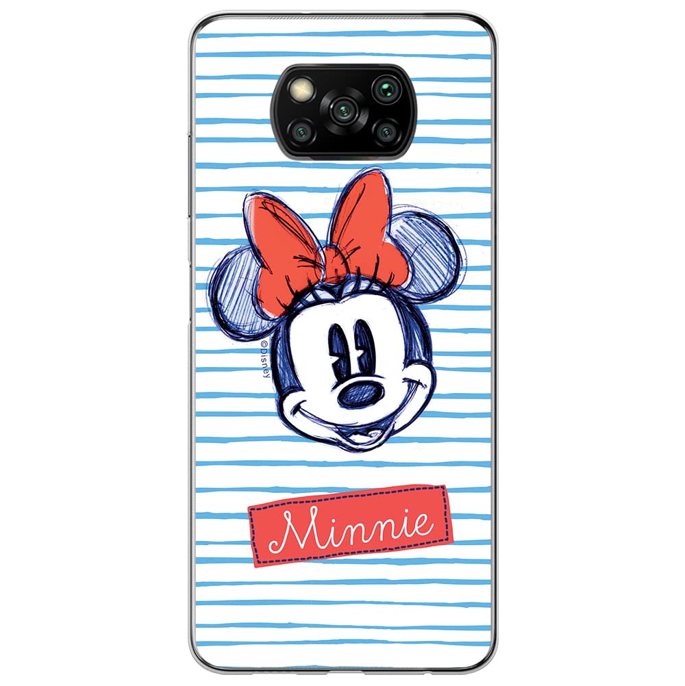 ERT GROUP mobile phone case for Xiaomi POCOPHONE X3 original and officially Licensed Disney pattern Minnie 011 optimally adapted to the shape of the mobile phone, case made of TPU