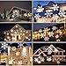 ALWOA Christmas Snowflakes Projector Light Outdoor/Indoor Moving White Snowflake LED Landscape Projection Lamp for Christmas Party Holiday Halloween Garden Tree Wall Decorations …