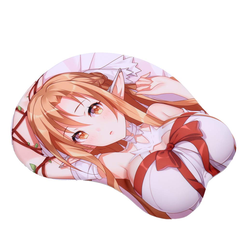 Ace MallAsuna Anime Mouse Pads Boob Oppai Gaming 3D Mousepads 2Way Skin (Asuna Z)