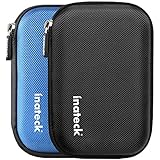 Inateck 2.5" Hard Drive Disk HDD Protective Zipper Carrying Shell Case Cover Bag for 2.5 Inch Portable External Hard Drive, Black