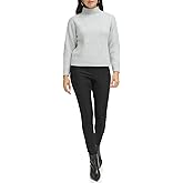 Calvin Klein Womens Sequin Mock Neck Long Sleeve Sweater