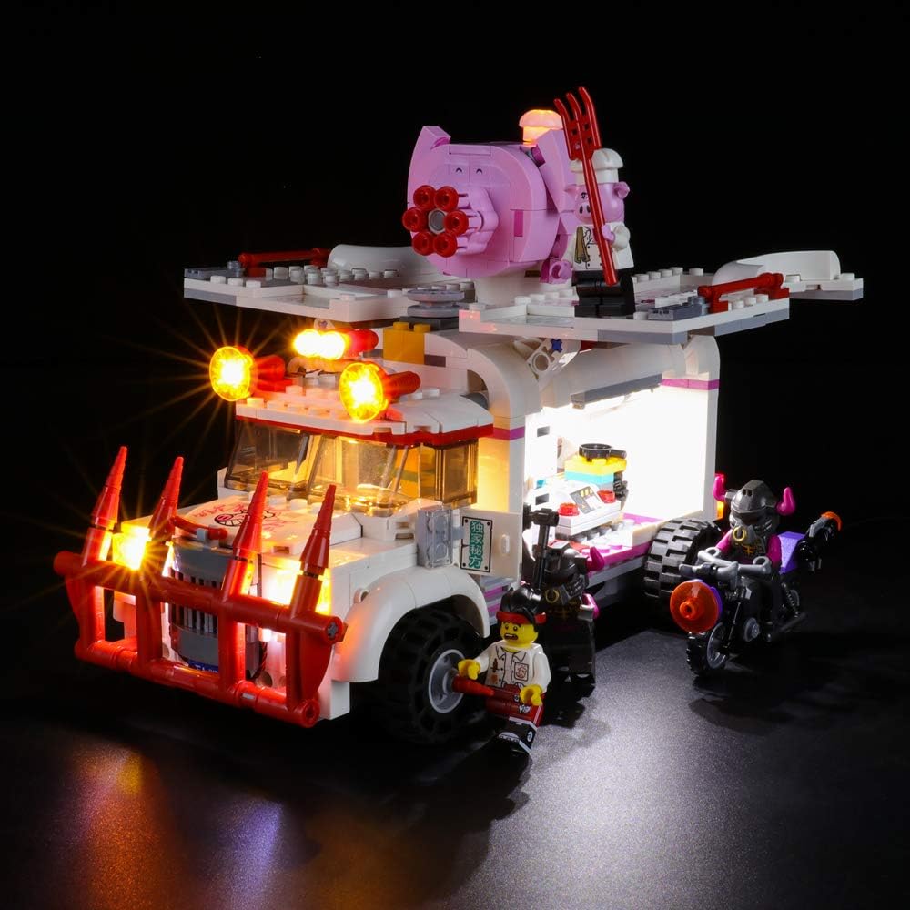 BRIKSMAX Led Lighting Kit for Creator Pigsy's Food Truck - Compatible with Lego 80009 Building Blocks Model- Not Include The Lego Set